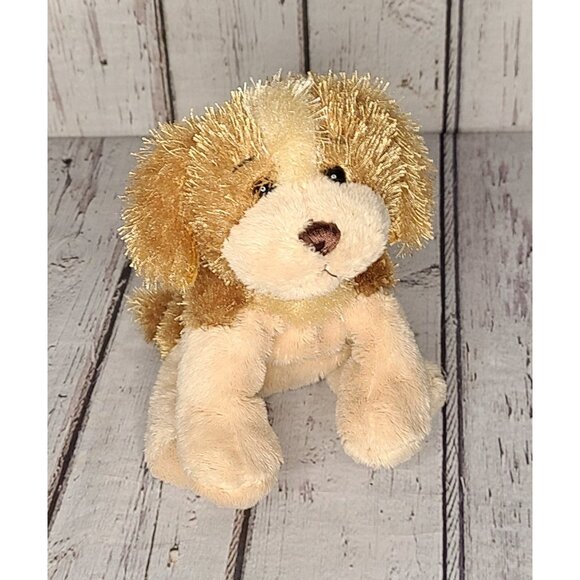 7" Webkinz Lil Kinz Golden Retriever Puppy Dog Plush HM010 Shaggy Stuffed Animal - Picture 1 of 3
